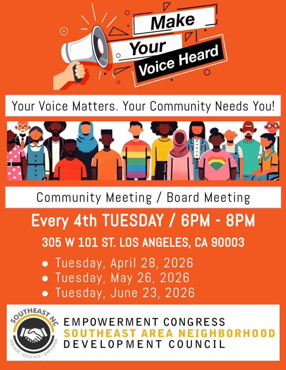 Community Meeting / Board Meeting